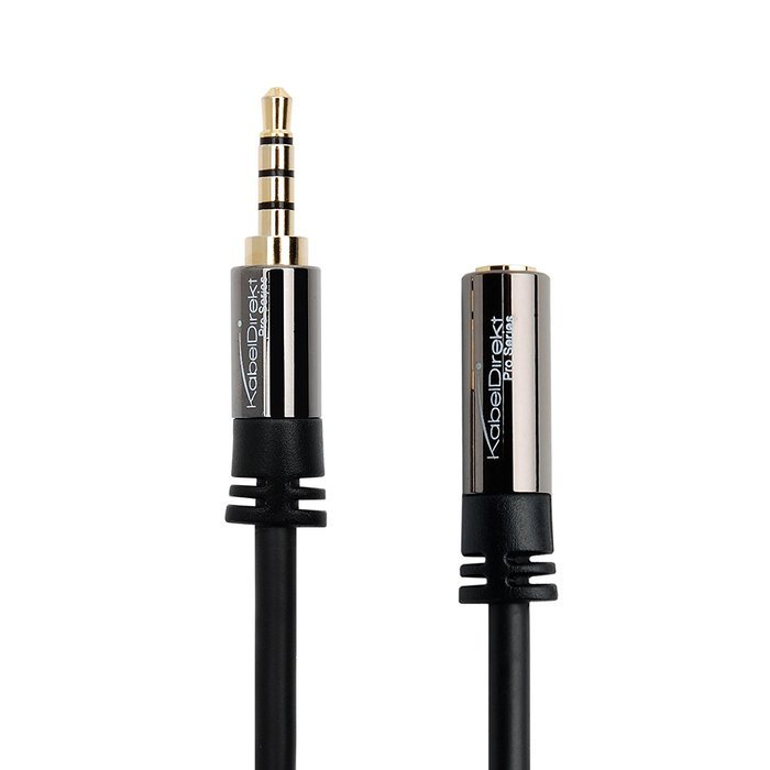 KabelDirekt (6 feet) Headset Extension Cable ( 3.5mm male to 3.5mm