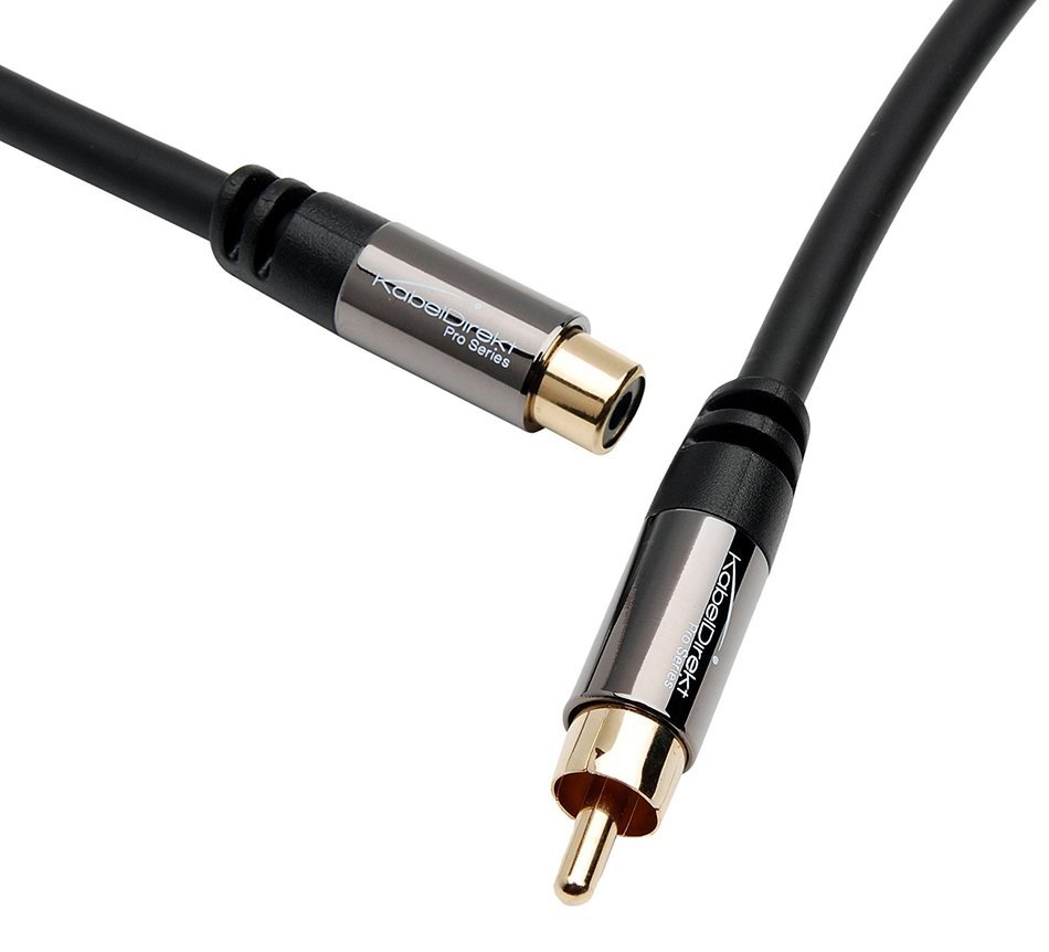 KabelDirekt (10 feet) RCA Extension Cable ( RCA male to RCA female) PRO Series N8 free image