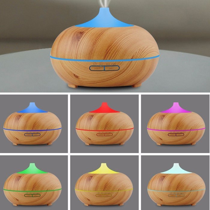 Aroma Diffuser,EIVOTOR 300ML Wood Grain Essential Oil Diffuser Electric