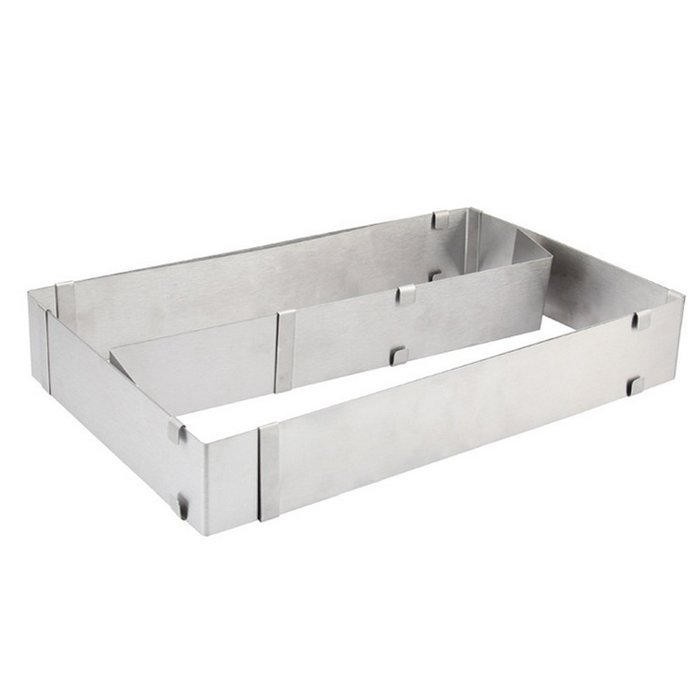 1121" / 28cm54cm Big Size Adjustable Rectangle Scalable Mousse Cake