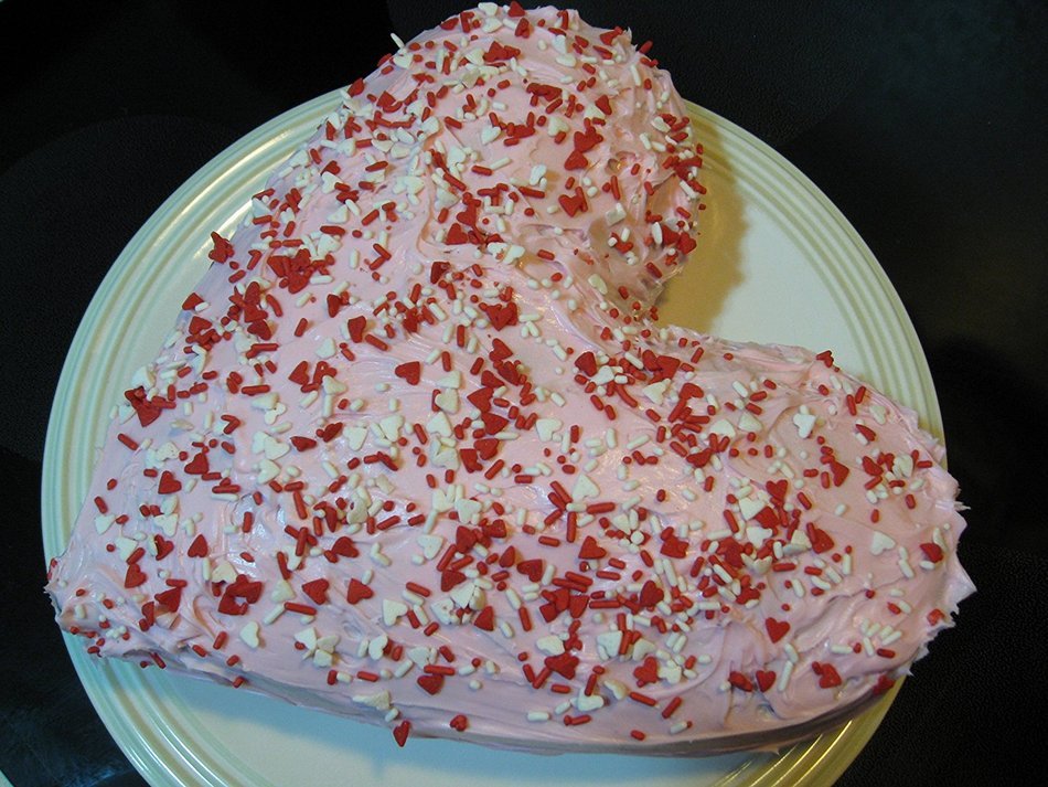 Red Heart Cake Pan cmsHome Premium Food Grade Silicone NonStick Non