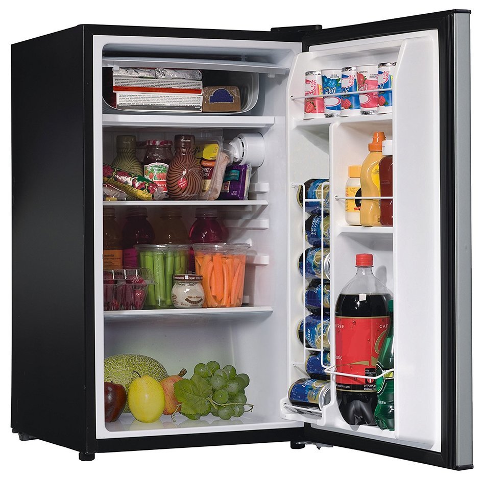 Amana AMA35S1 Compact Single Door Refrigerator, 3.5 cu. ft., Stainless