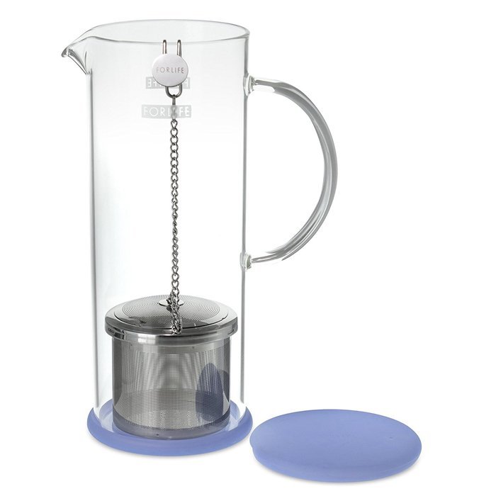 FORLIFE LUCENT Glass Iced Tea Jug with Capsule Infuser, 48Ounce