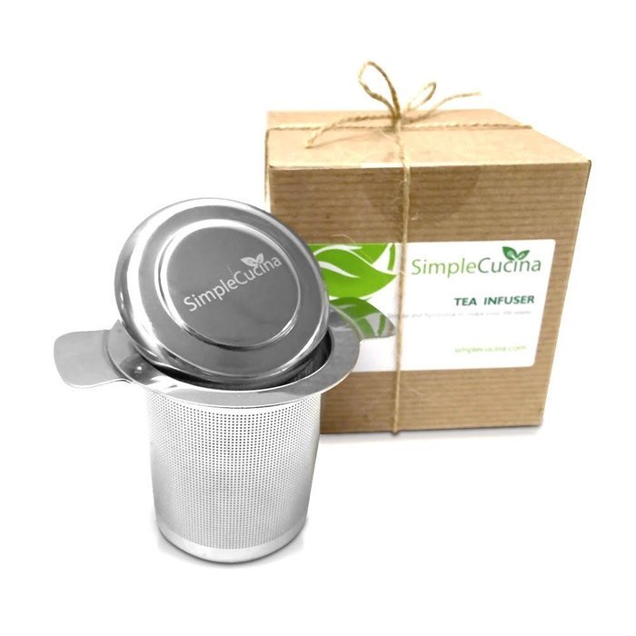 Tea Infuser by SimpleCucina Easy to Use Stainless Steel Strainer for
