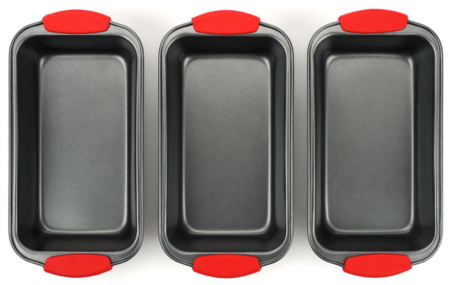 Elite Bakeware 3 Piece NonStick Bread Pan Set Loaf Pans For Bread