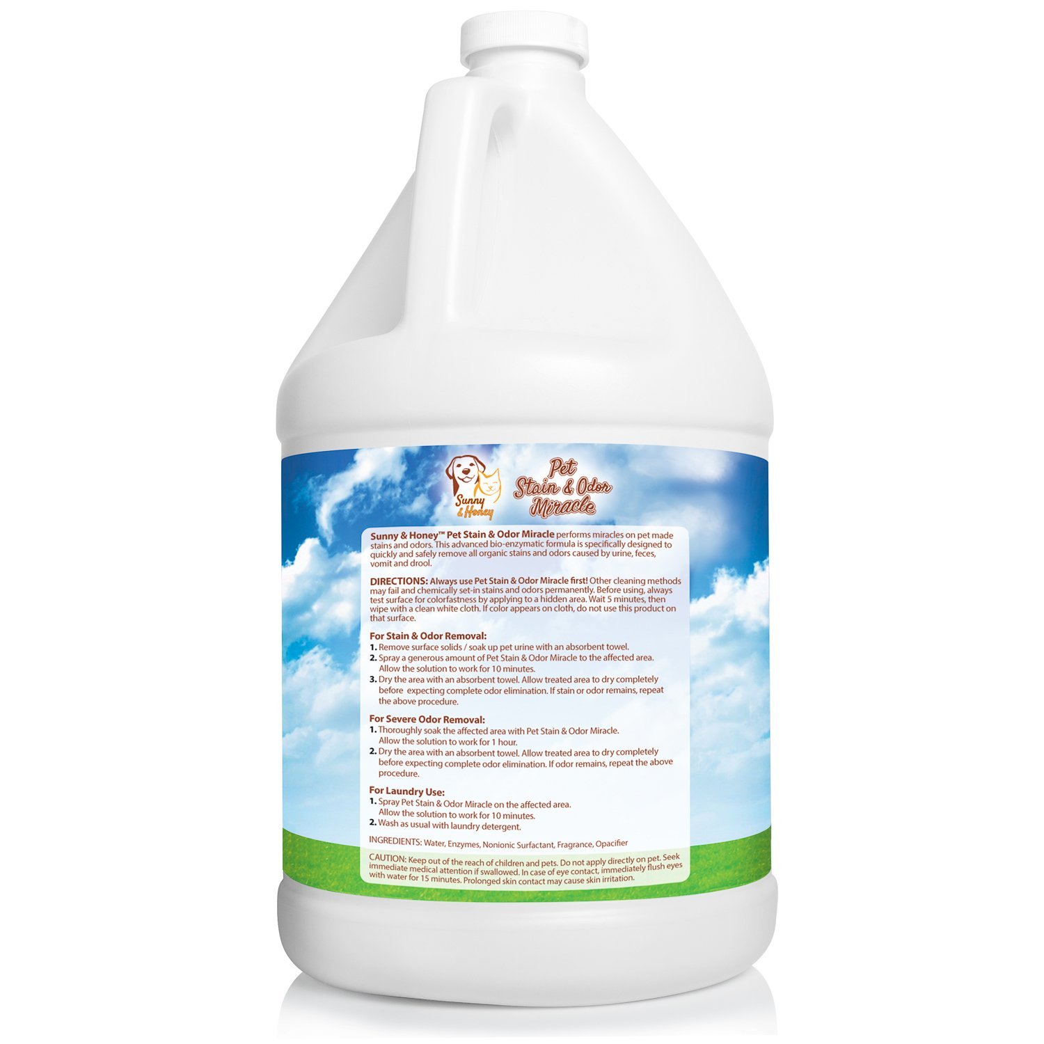 Pet Stain & Odor Miracle Enzyme Cleaner for Dog and Cat Urine, Feces