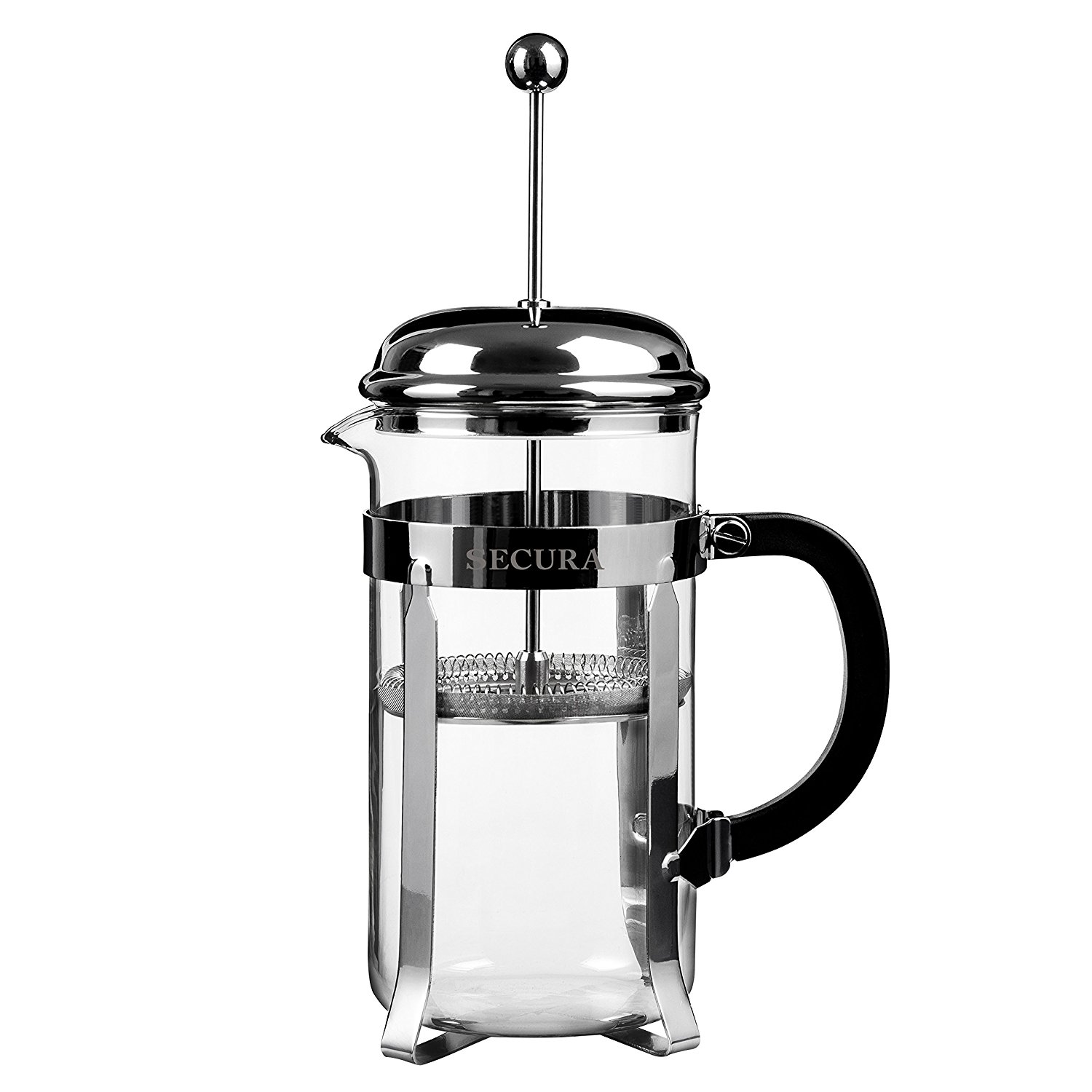 Secura 1 Liter Glass French Press Coffee Maker, 34Ounce, BONUS