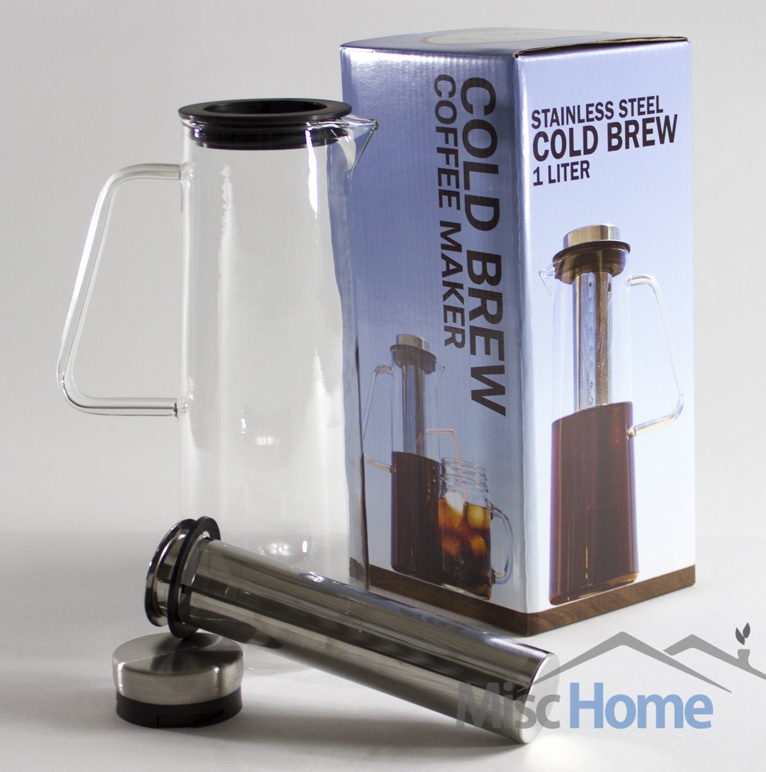 Cold Brew Coffee Maker 1 Liter Iced Coffee Maker Borosilicate Cold