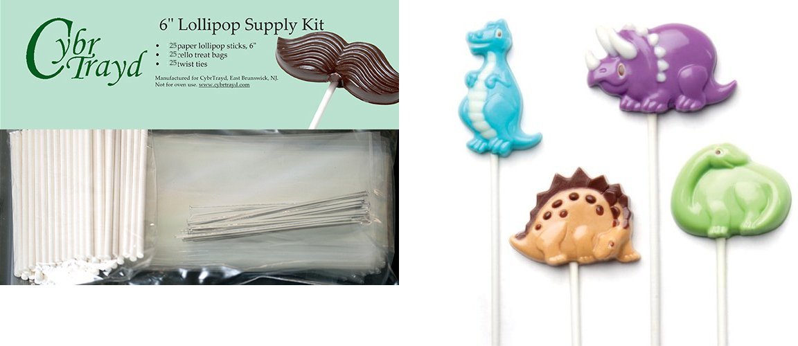 Cybrtrayd 6StK25S0243 Dinosaur Pop Make 'N Mold Chocolate Candy Mold