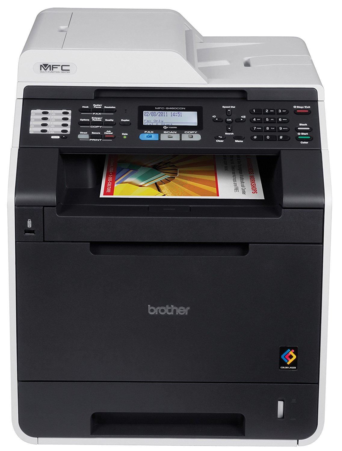 Brother MFC9460CDN Color Photo Printer with Scanner, Copier & Fax free image download