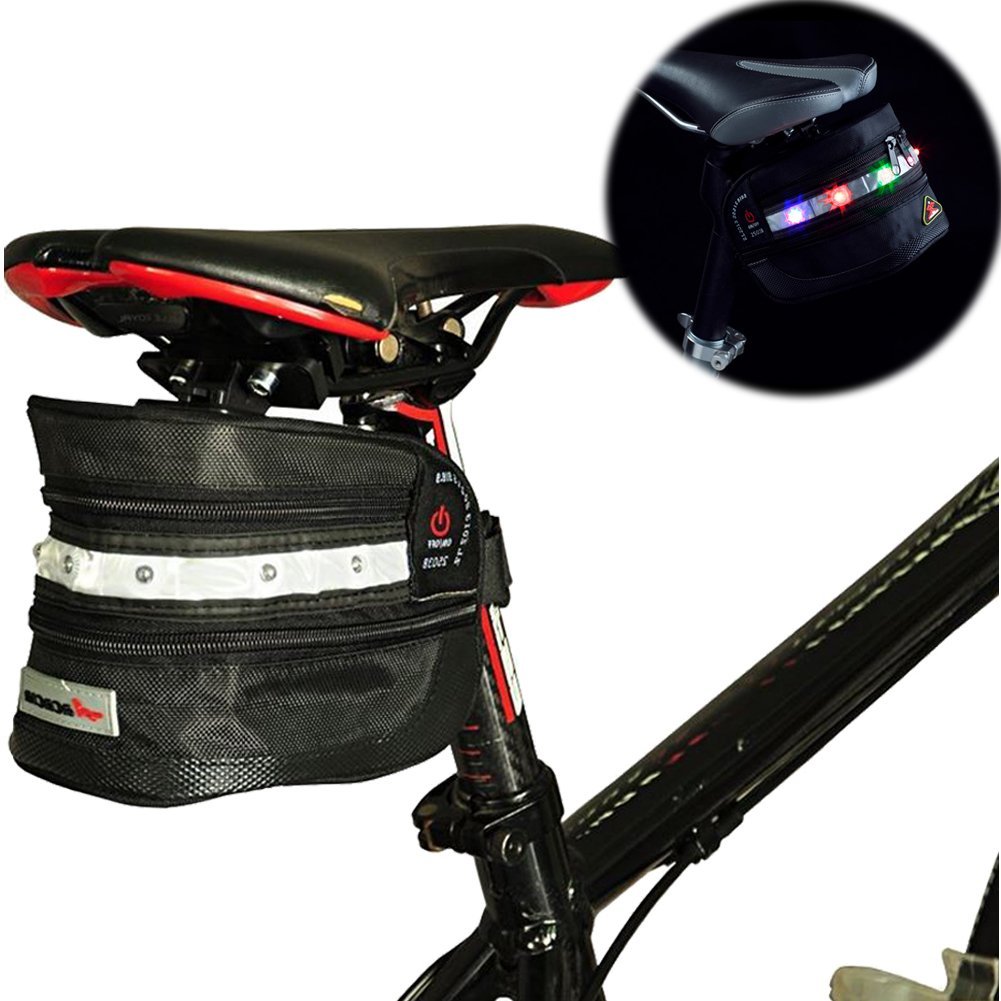 Sleek and Stylish Bicycle Saddle Bag Bike Under Seat Bag by Juzi Clip