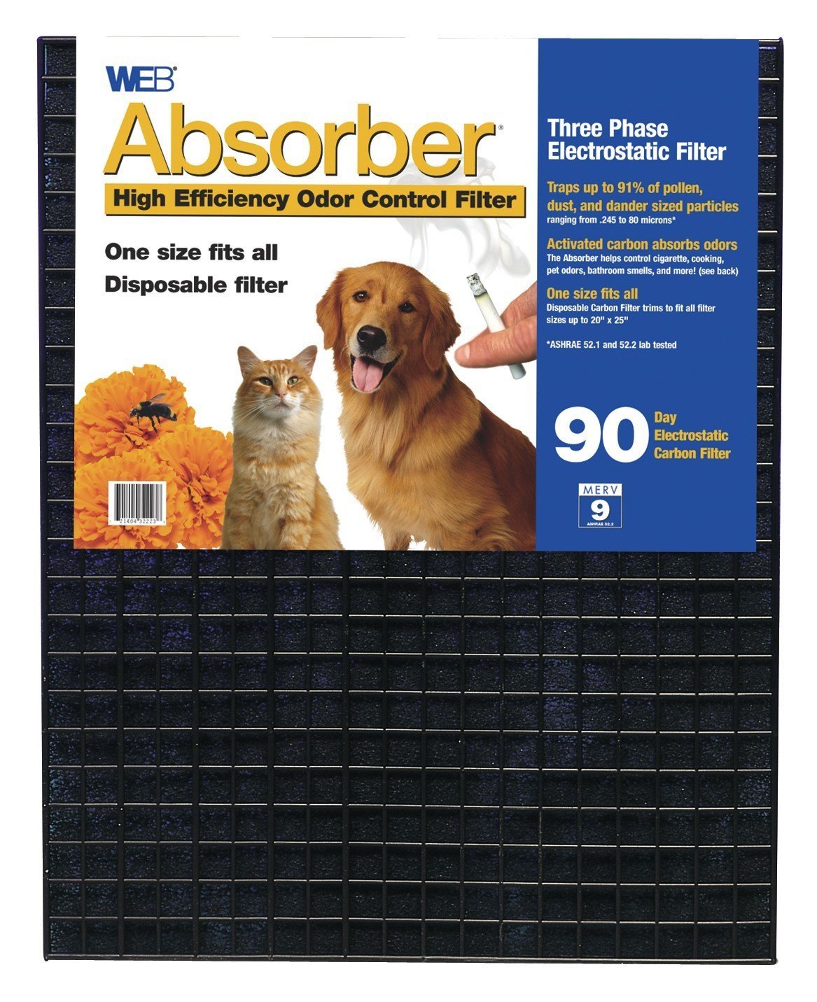 WEB Absorber Cut to Fit Odor Control Air Filter with Carbon free image