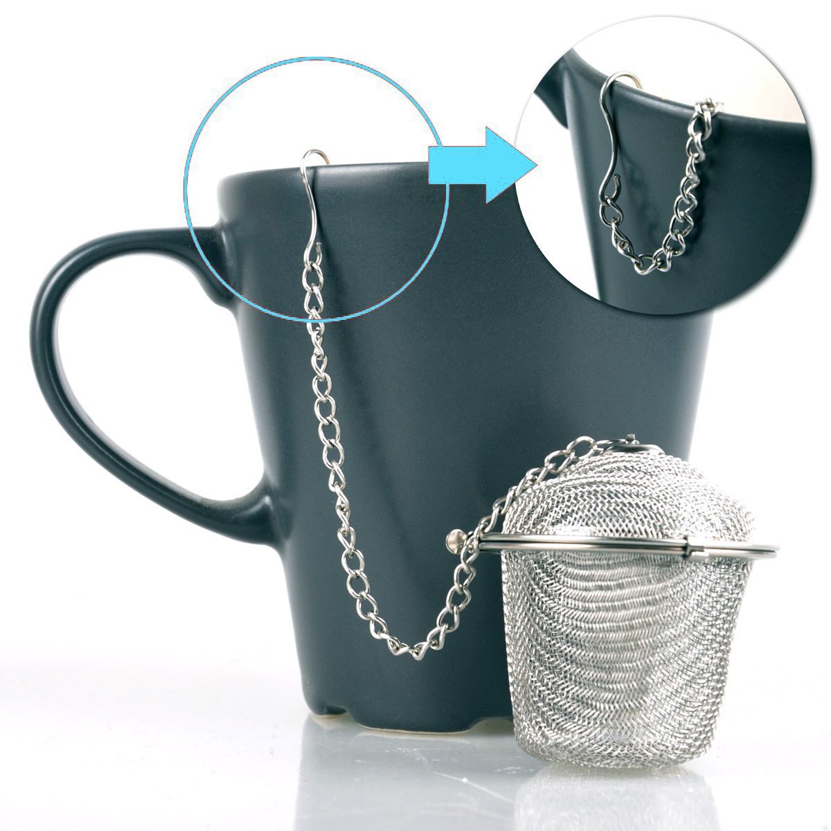 VICPHIC Stainless Steel Mesh Tea Bag Strainer filter Infuser for Loose