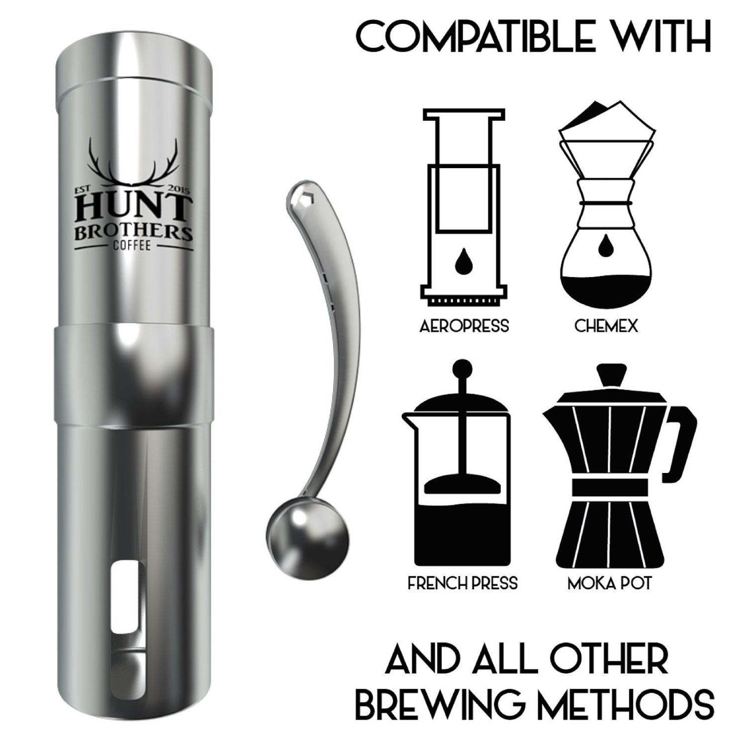 Hunt Brothers Coffee Grinder Best Conical Burr for Precision Brewing