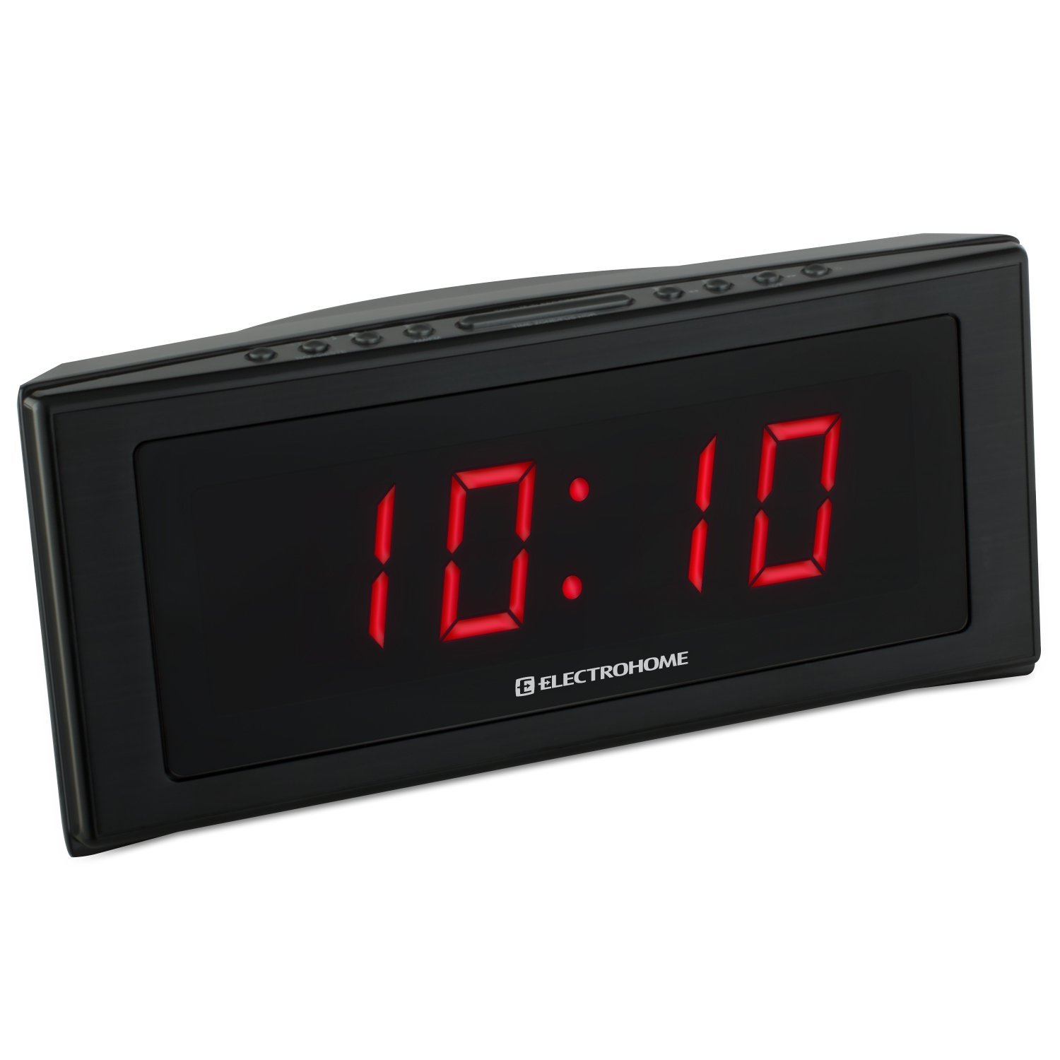 Electrohome 1.8 inch Jumbo LED Alarm Clock Radio with Battery Backup