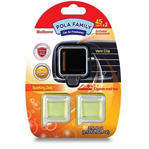 Car Air Freshener Deodorizer [Sparkling Zest] Bullsone Pola Family