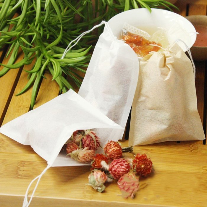 SHZONS 100pcs/Pack Disposable Tea Filter Bags,Heat Seal Filter Paper