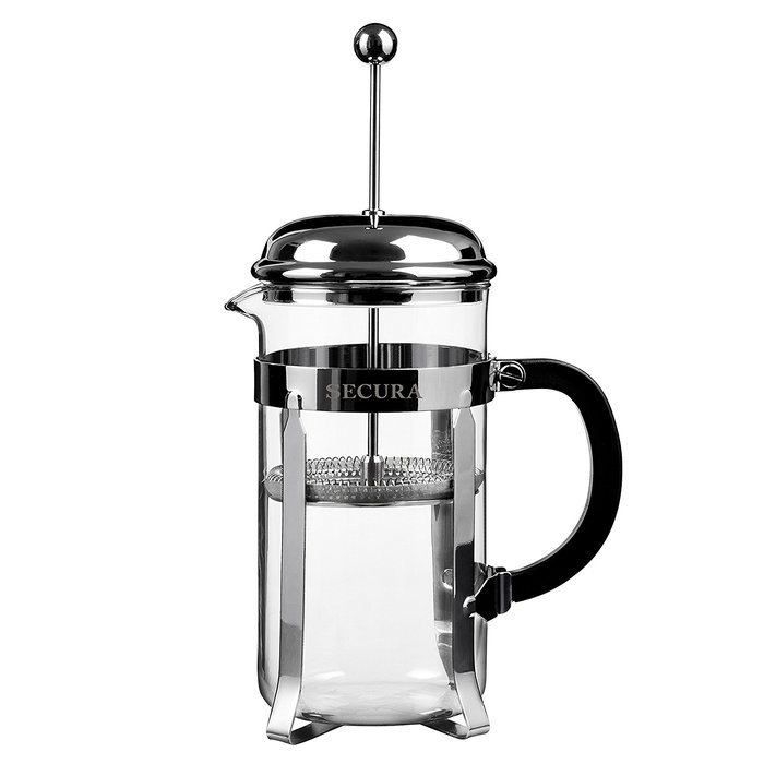 Secura 1 Liter Glass French Press Coffee Maker, 34Ounce, BONUS
