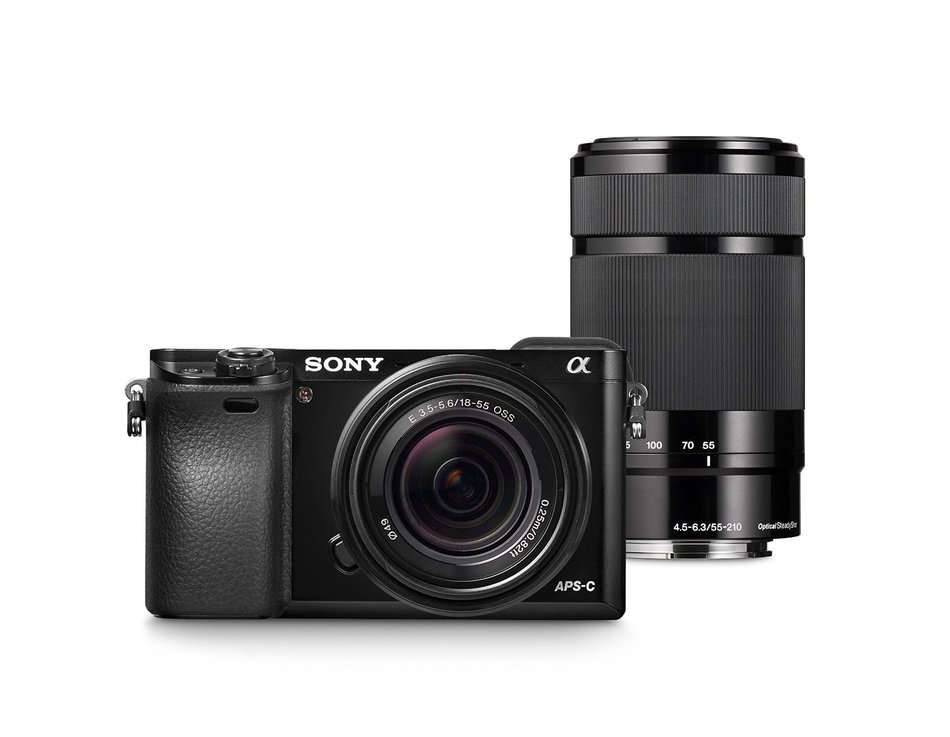 Sony Alpha a6000 Mirrorless Digital Camera with 1650mm and 55210mm