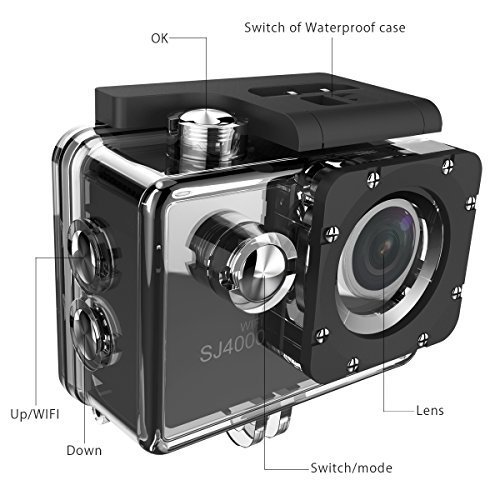 LOPOO Wifi Sports Camera SJ4000 with Multiple accessories,SJ4000 Camera