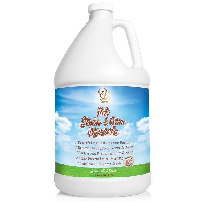 Pet Stain & Odor Miracle Enzyme Cleaner for Dog and Cat Urine, Feces
