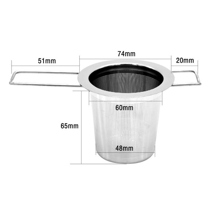 Reusable Coffee Tea Filter Premium Tea Infuser Filters without Cover Stainless Steel Tea