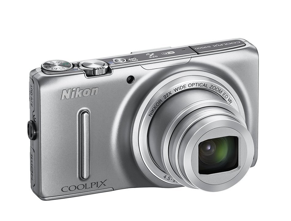 Nikon COOLPIX S9500 WiFi Digital Camera with 22x Zoom and GPS (Silver