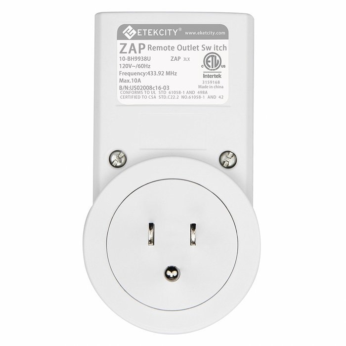 Etekcity Wireless Remote Control Electrical Outlet Switch for Household