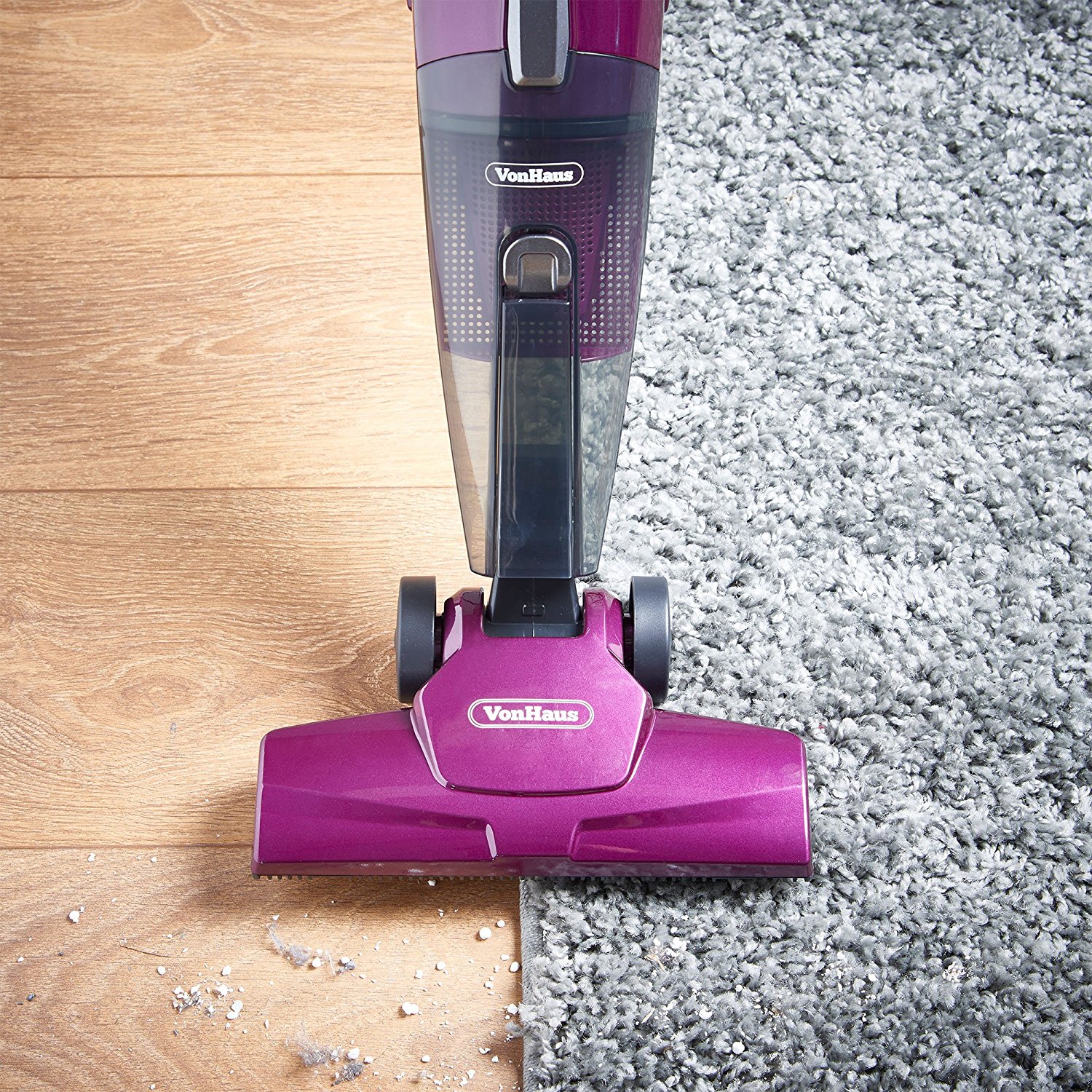 VonHaus 2 in 1 Corded Upright Stick & Handheld Vacuum Cleaner with HEPA