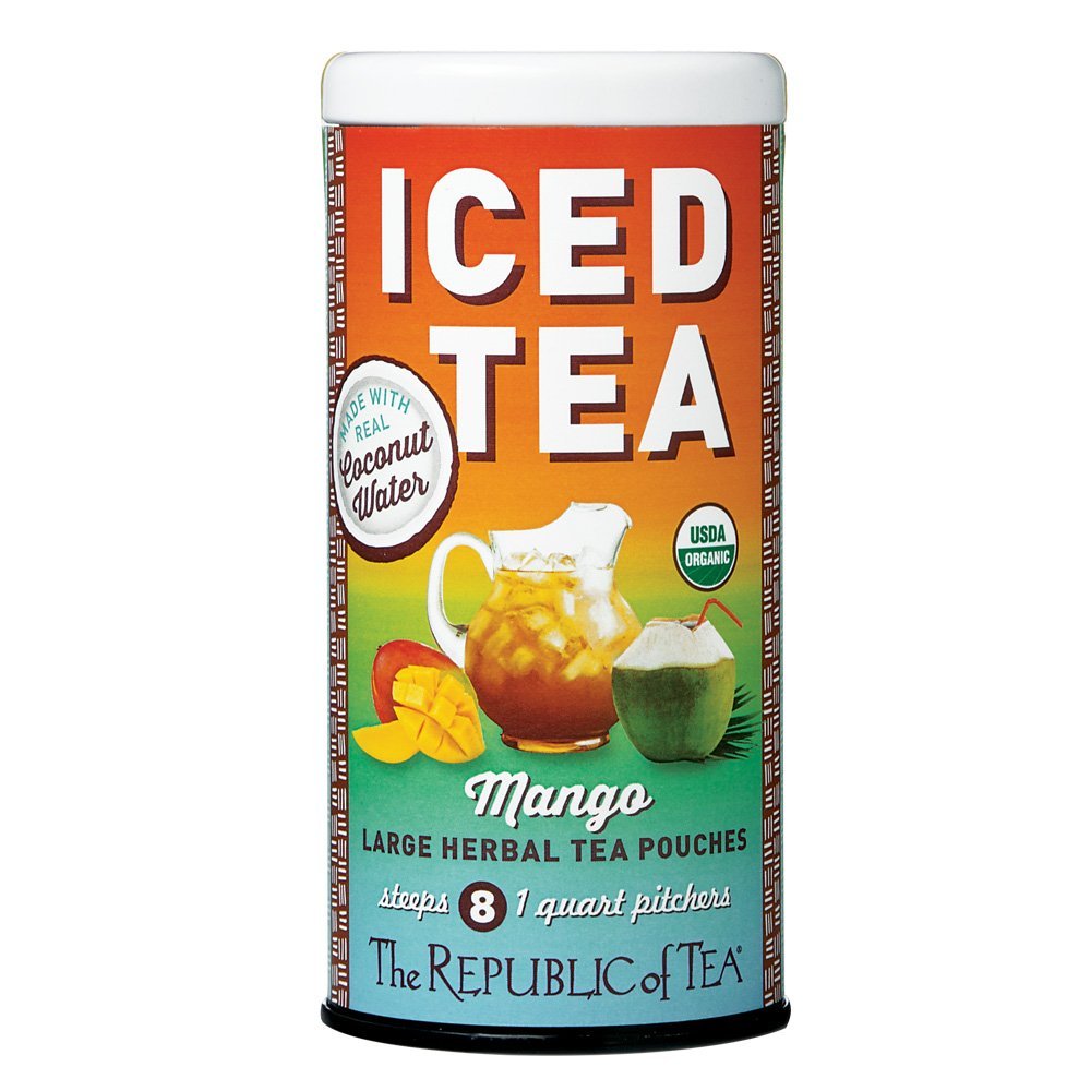 The Republic Of Tea Ginger Peach Black Iced Tea, 8 Large Iced Tea