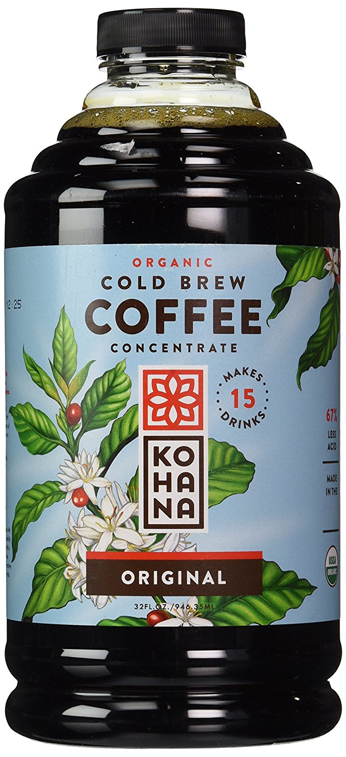 Kohana Coffee Cold Brew Coffee Concentrate, Organic Original, 32 Ounce N2 free image download