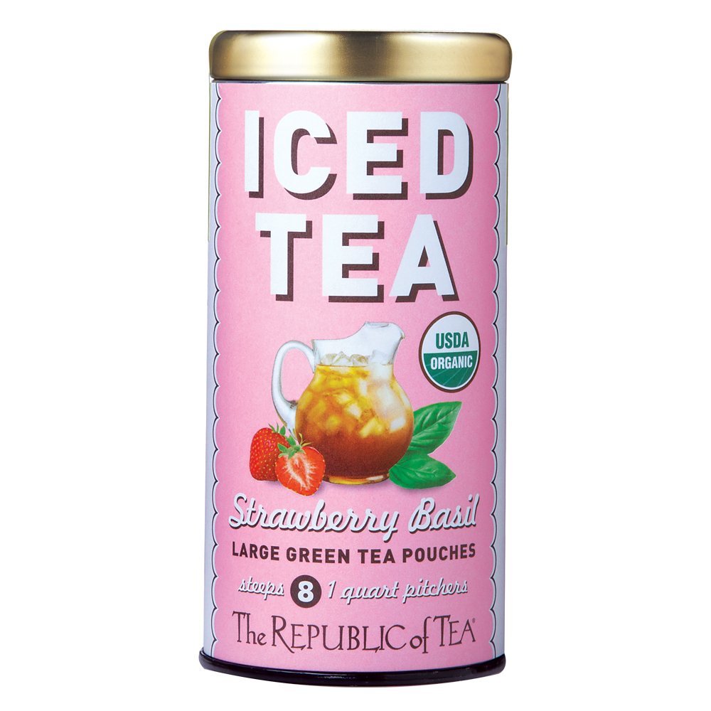 The Republic Of Tea Ginger Peach Black Iced Tea, 8 Large Iced Tea