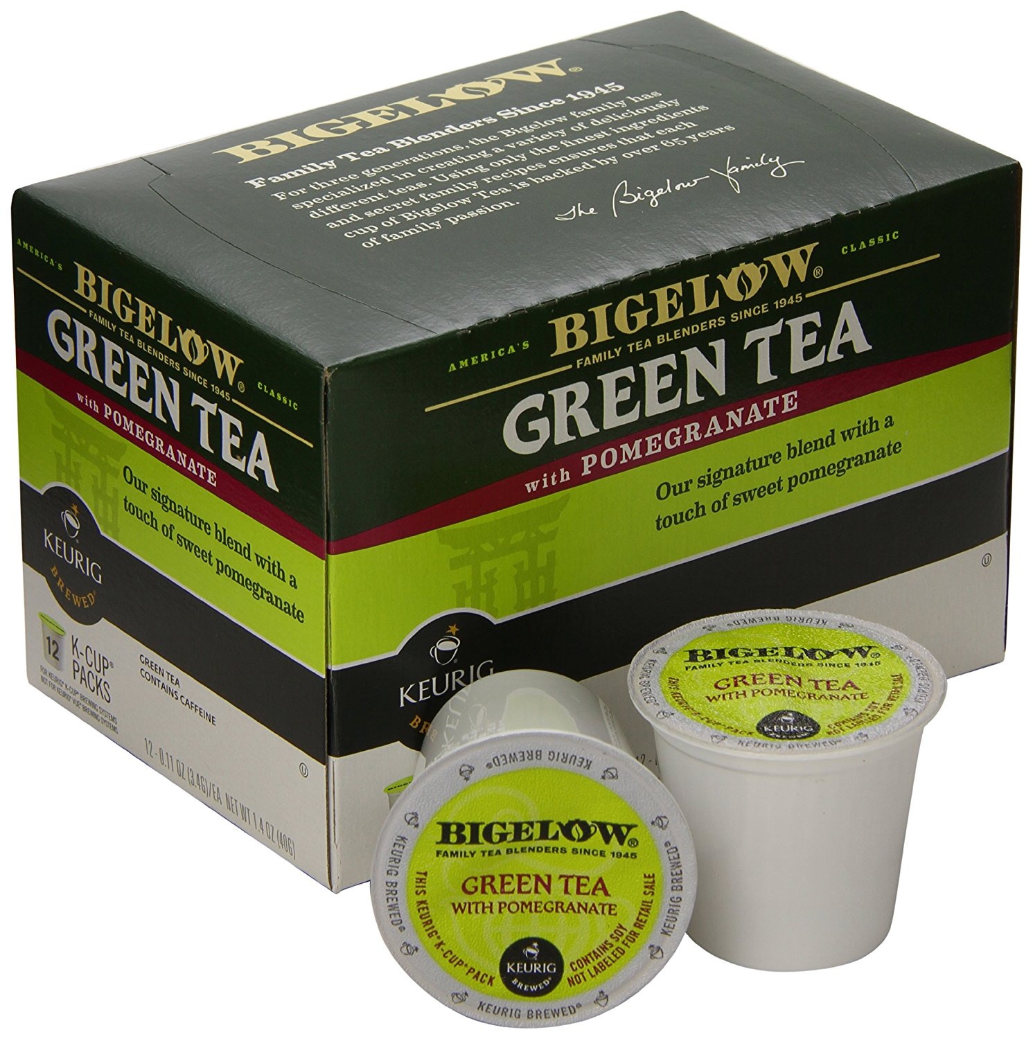 Bigelow KCup Portion Pack for Keurig Brewers, Green Tea, 24 Count N7