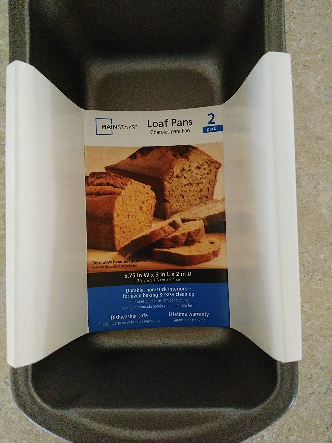 Mainstays 5" x 3" Mini Loaf Pans, 2Pack free image download