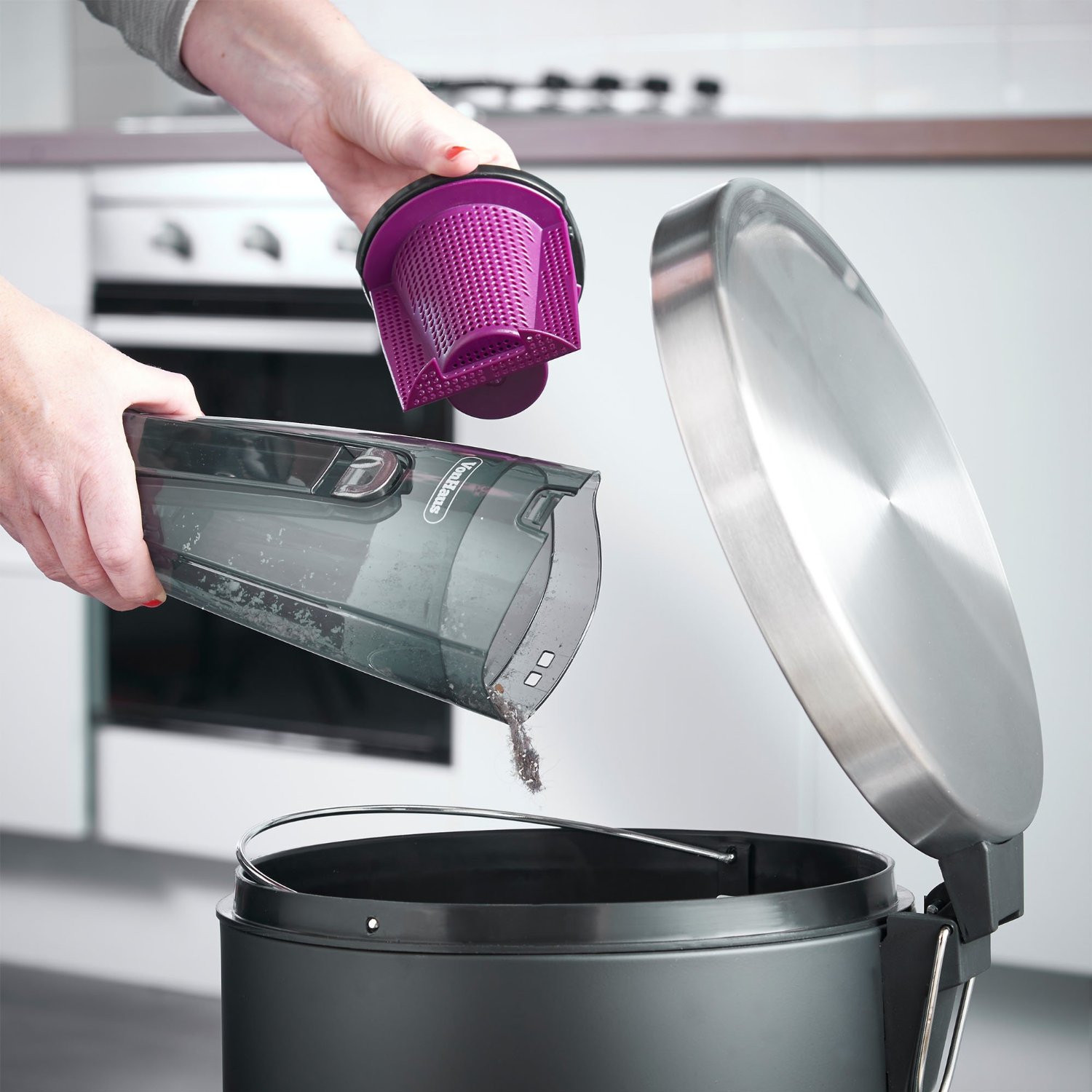 VonHaus 2 in 1 Corded Upright Stick & Handheld Vacuum Cleaner with HEPA Filtration & Crevice