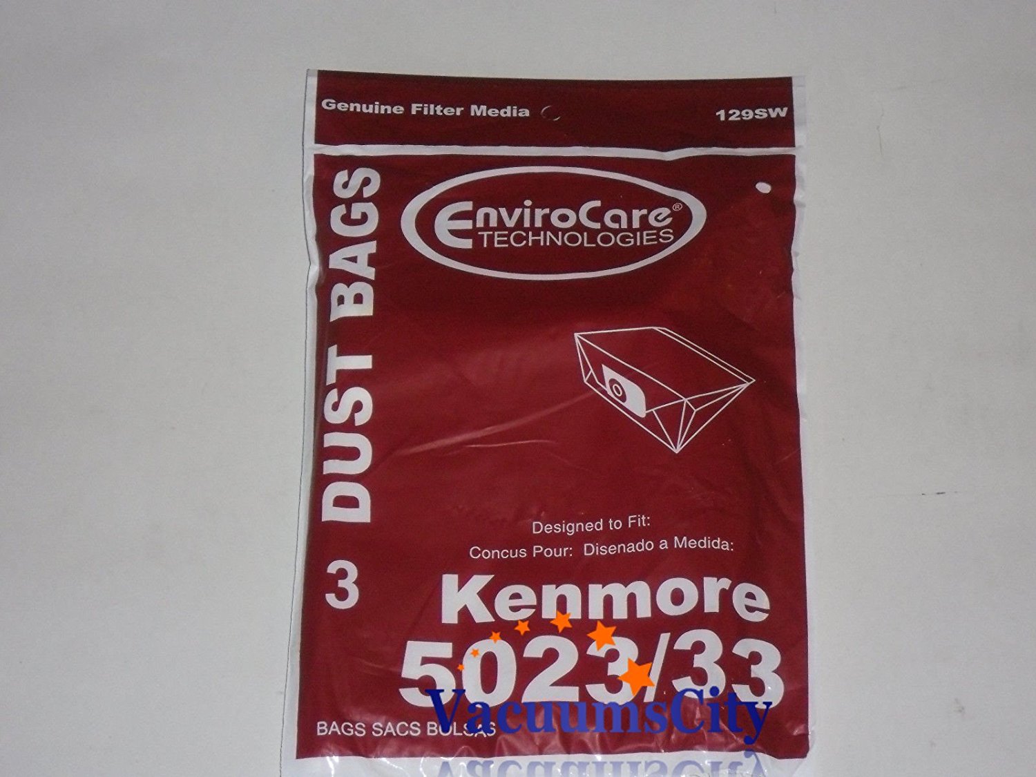 Kenmore Canister Vacuum Cleaner Type E & 5023 Filter Paper Bag 3 Pk