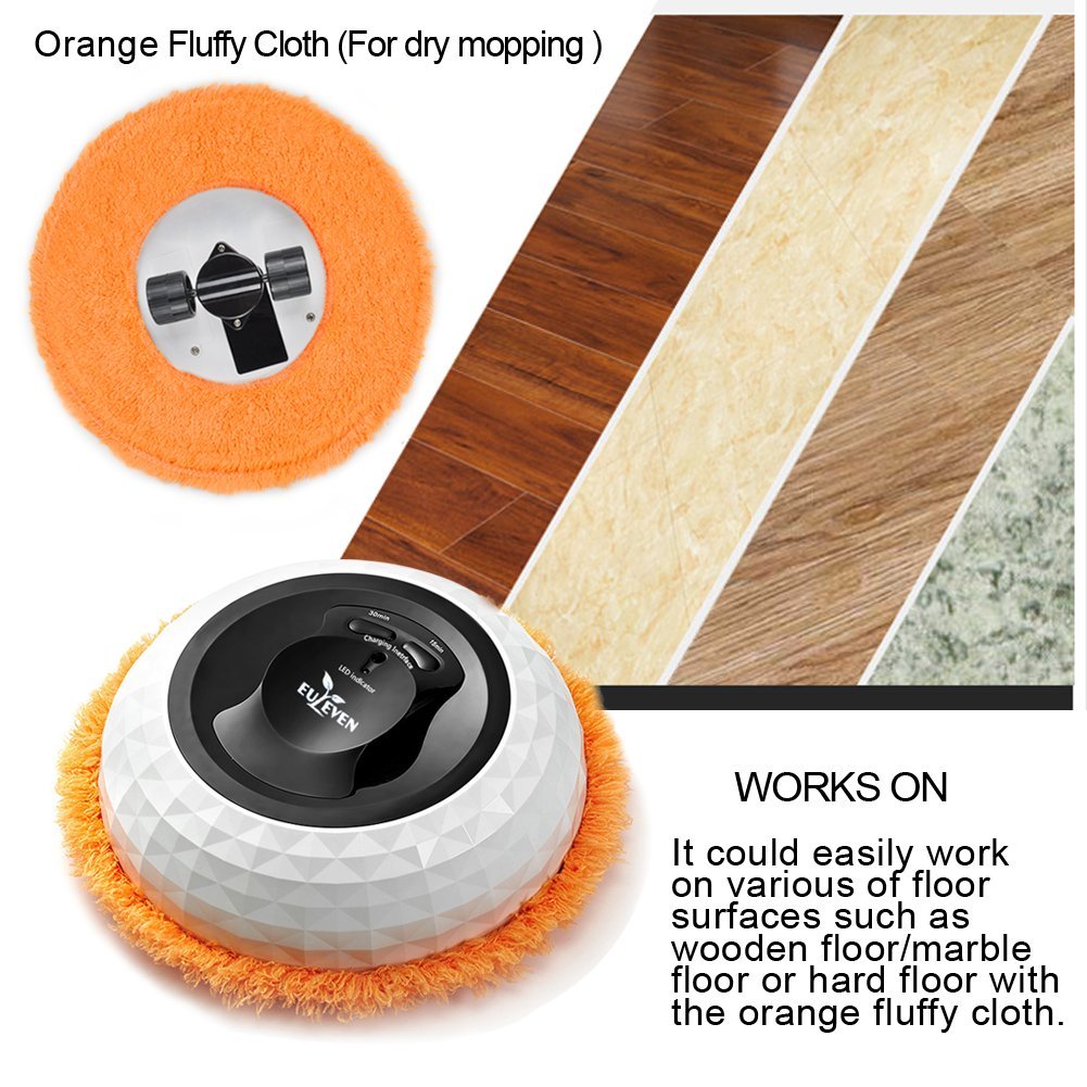 Robotic mop ,Euleven 3058G mopping robot with 2 timers fixed , Robotic