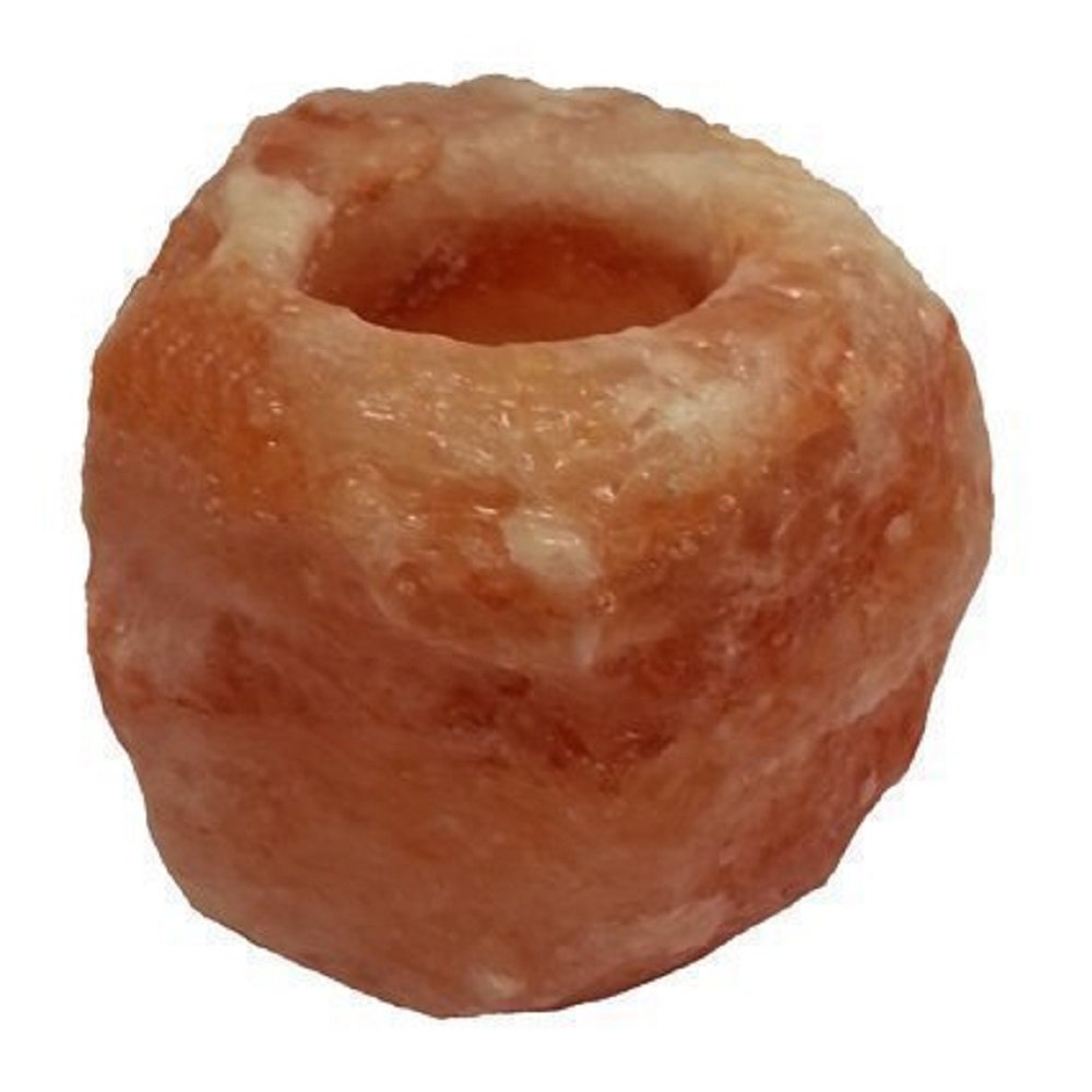 Himalayan Salt Double Candle Holder (2 holes; 5.5 x 2.5 x 2.1 inches) N2 free image download
