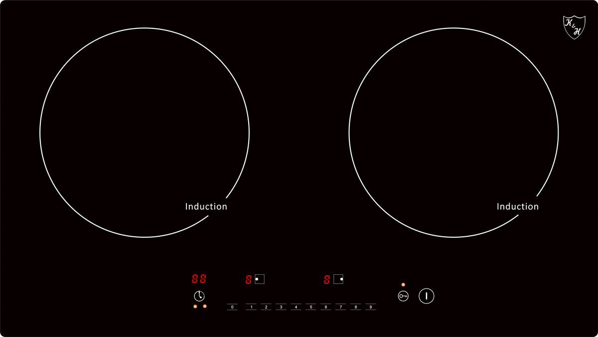 Double Burner Induction Ceramic Cooktop 220V INDH3102Hx N2 free image