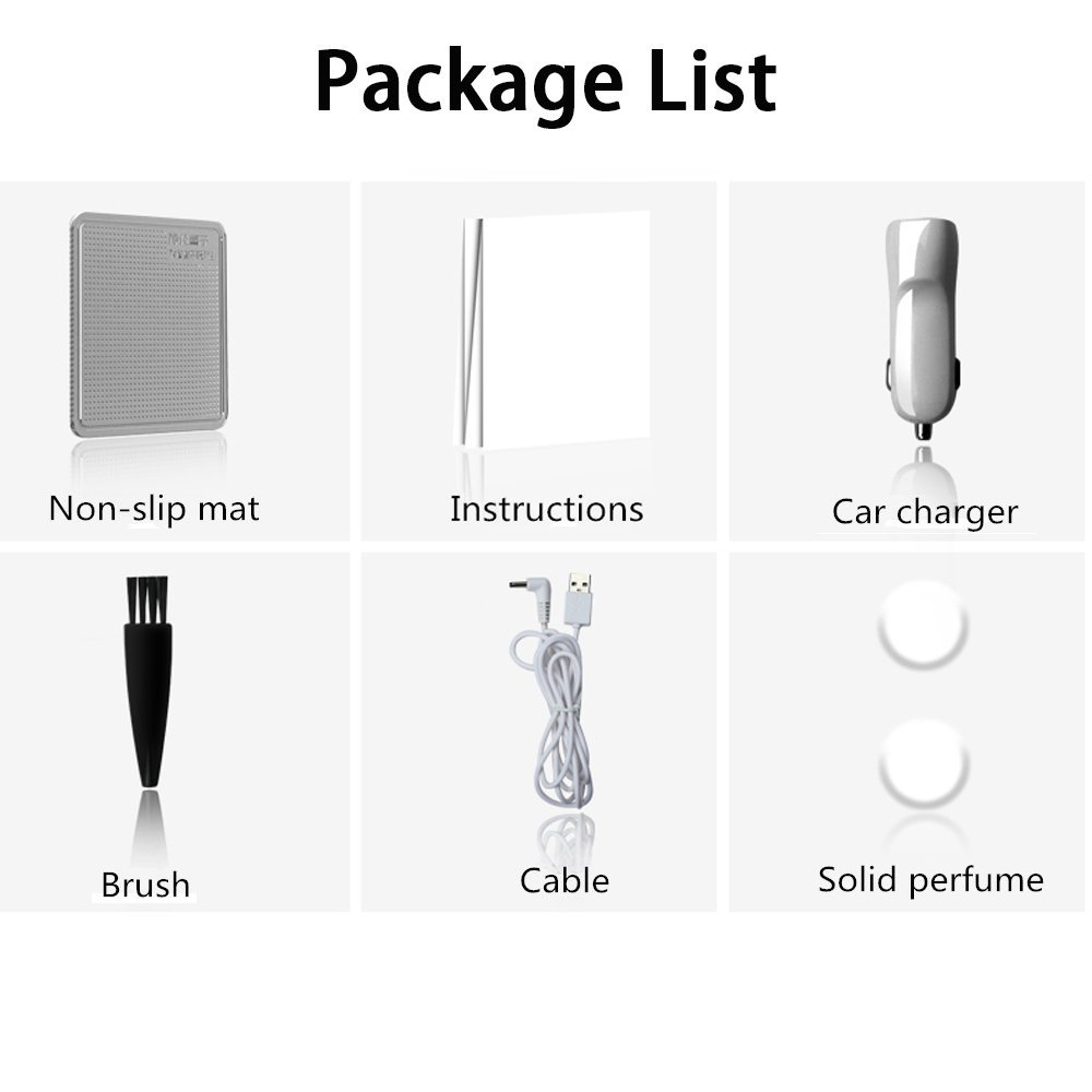 Abory Car Air Freshener Solar Power Car Air Purifier Dualcore Negative Ion Oxygen Bar