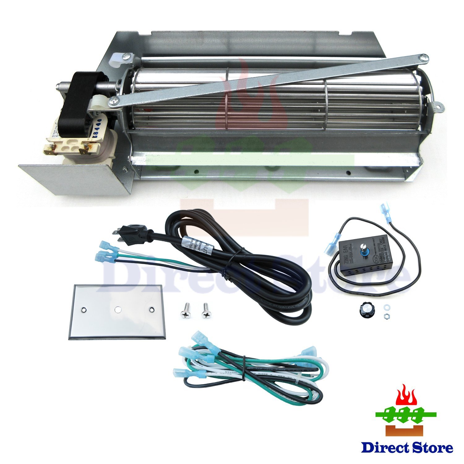 Direct store Parts Kit DN110 Replacement Gas Fireplace Blower Fan Kit