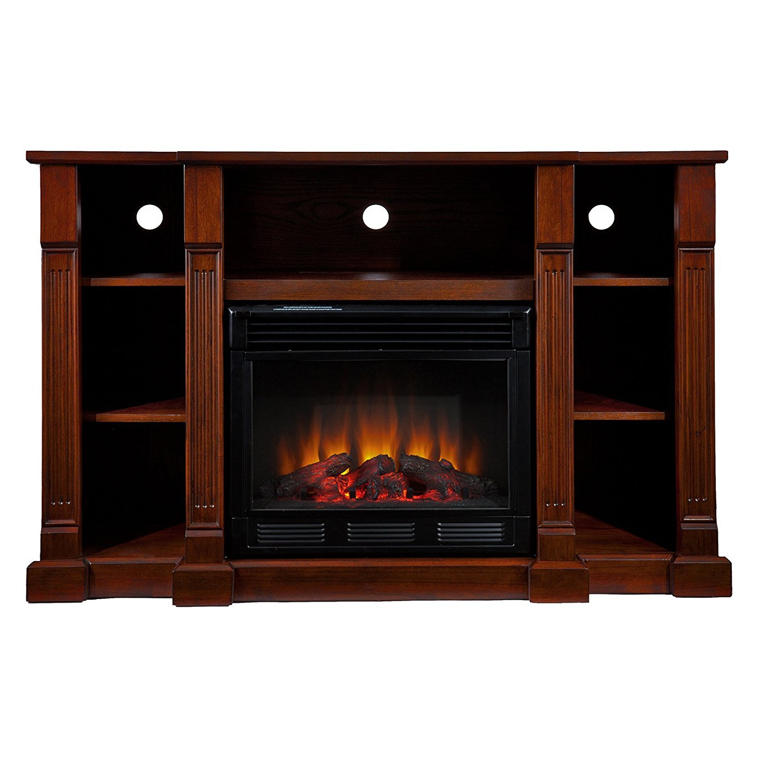 Southern Enterprises Artaxes Electric Media Fireplace Espresso free