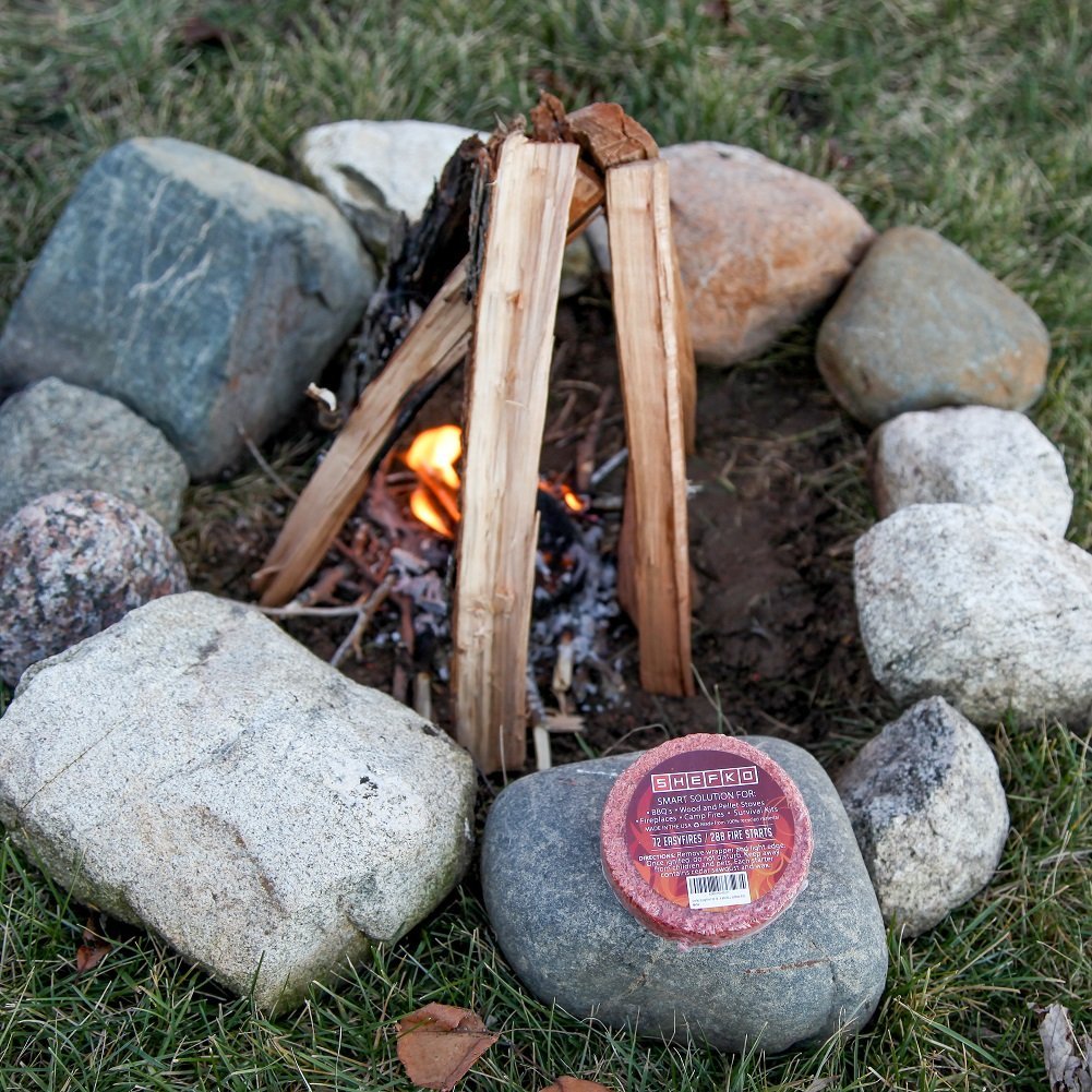 Amazon’s Best Natural Fire Starter Shefko EasyFire Fire Starter w/ 30