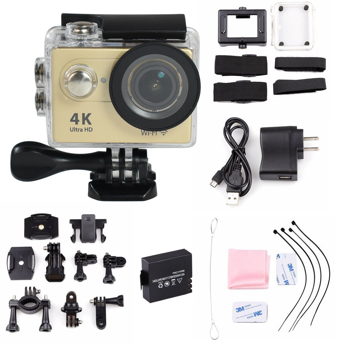 Action camera H9R Ultra HD 4K / 25fps WiFi 2.0" 170D pro Helmet Cam