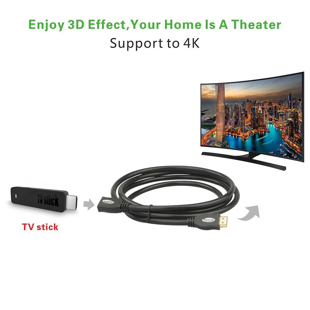 HDMI Extension Male to Female Cable,VCE High Speed HDMI Cable with