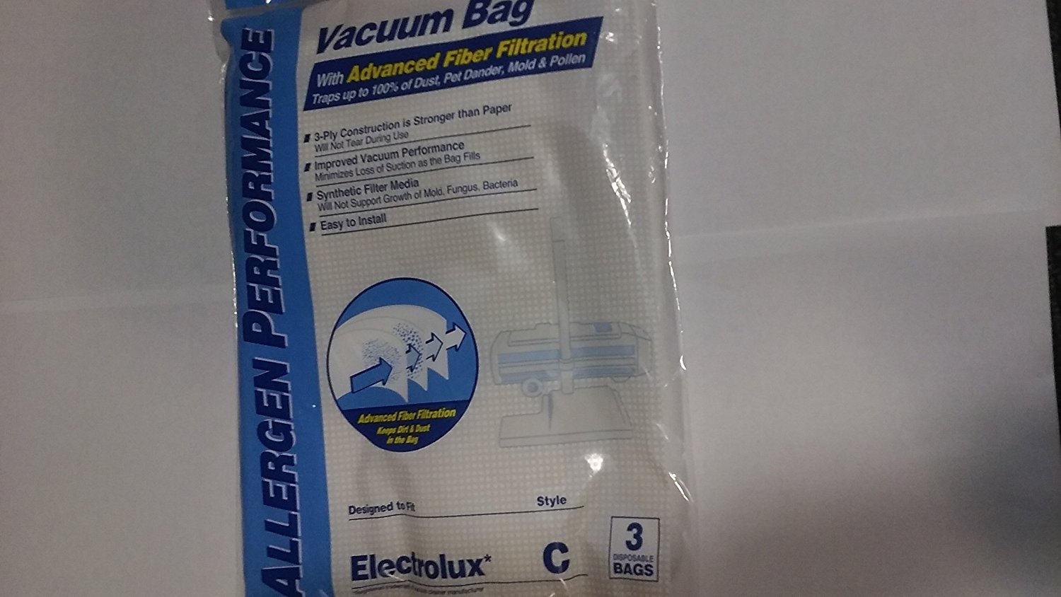 DVC Electrolux Canister Hepa Vacuum Bags (3 Pack) free image download