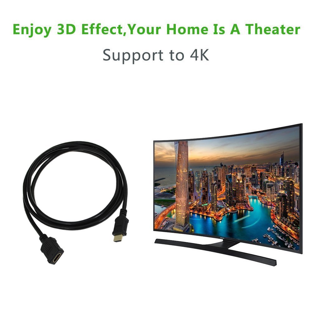 HDMI Extension Male to Female Cable,VCE High Speed HDMI Cable with