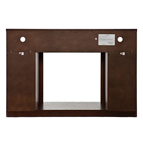 Espresso Media Tv Stand Console Electric Fireplace Mantle N4 free image download