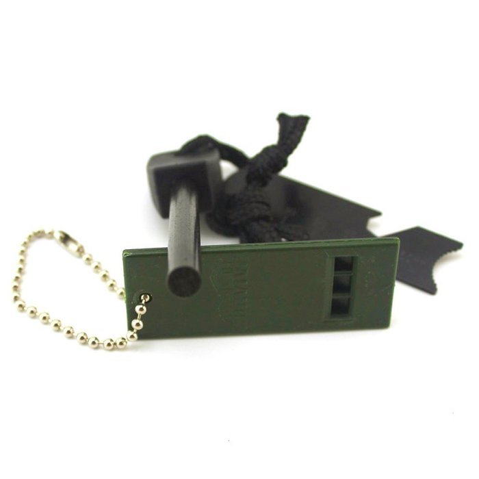 Geekercity Multifunction 5 In 1 Fire Starter Magnesium Emergency Fire