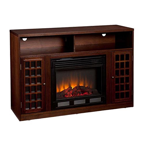 Espresso Media Tv Stand Console Electric Fireplace Mantle N8 free image download